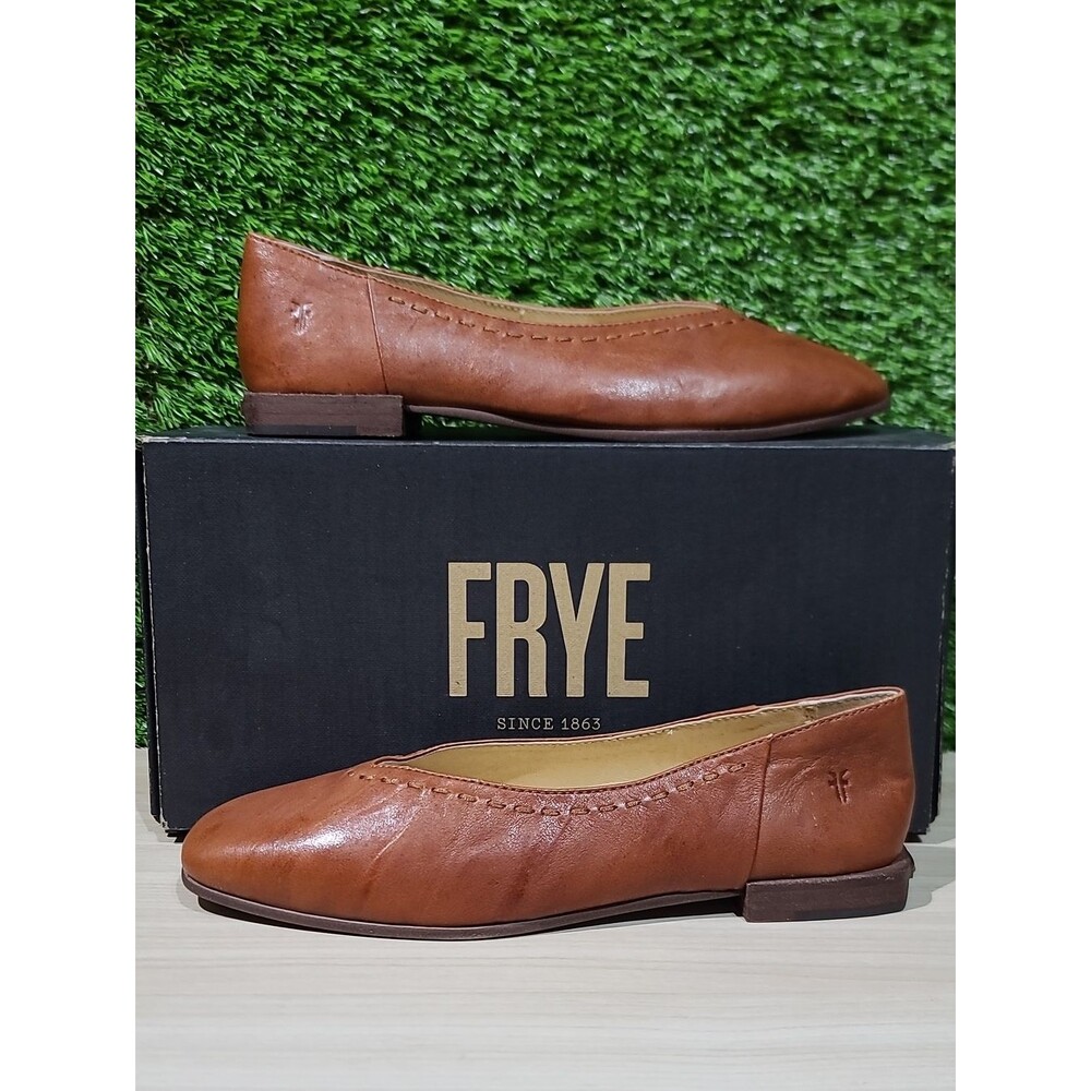 Frye Women's Claire Flats - Cognac US 6 New